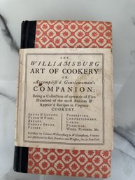 Williamsburg Art Of Cookery Cookbook 12th Printing 1966