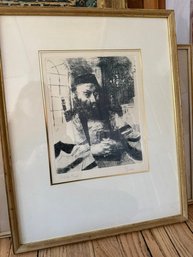 Jack Levine  'Ashkenazi'  1963,  Artists Proof Etching