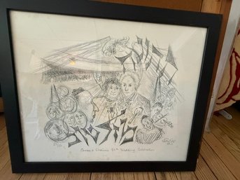 Chaim Gross 50th Wedding Anniversary S/N Litho