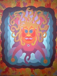 Acrylic On Canvas 20 X 24 Attributed To Mimi Gross Grooms