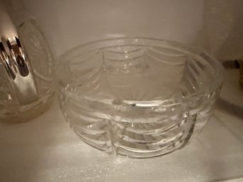 Royal Brierley Scalloped Round Glass Deep Bowl
