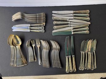 .800 Silver 272 OUNCES Of Forks, Knives, Fish Fork, Butter Knives, Many Extra Serving Pieces