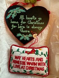 Two Christmas Hangings Home And The Holidays!