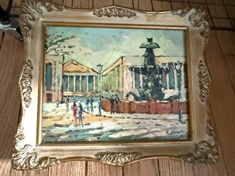 In The Manner Of Antoine Blanchard Painting Approx 8 X 10