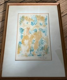 Watercolor, Two Figures Chaim Gross