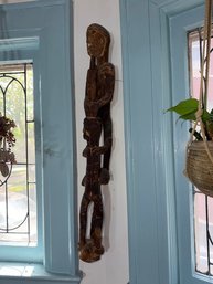African Wall Sculpture Sexual Position Approx 32' Long