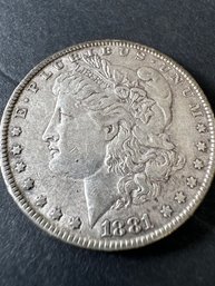 Morgan 1881 Silver Dollar Coin(Y30)