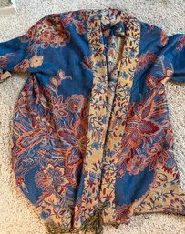 Soft Surroundings Open Paisley Jacket Size Large