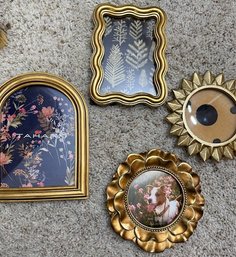 Group Of Gold Wooden Photo Frames 4 X 6'