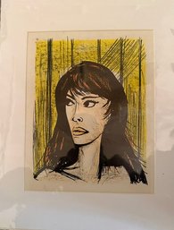 Bernard Buffet, 'Rita' Litho Approx 11 X 14 Osm