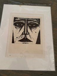 Bernard Buffet Lithograph 'visage' 1958