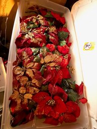 Holiday Decorations Tub, Pointsettas,