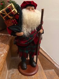 Large European Hand Crafted Classic Santa Claus Figure Spectacular