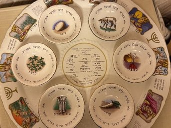 14' Passover Seder Plate With Dishes