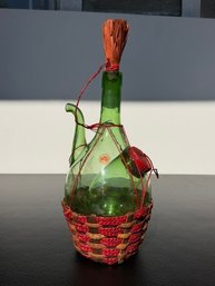 Wrapped Wine And Ice Holder Decanter Made In Italy