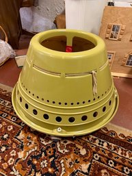 Green Early Toddler Bouncy Chair On Wheels 1960's-70's A DALEK?