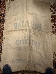 Bacahlau Dry Choice Cod Burlap Sack Large Approx 24 X 38