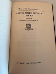 A Midsummer's Night Dream The Yale Shakespeare Publishing 8th Edition 1960