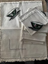 Coffee? Tea? Napkins And Table Runner