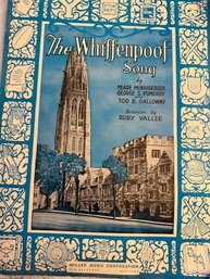 Sheet Music For The Whiffinpoof Song By Nacio Herb Brown