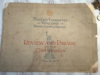 May 6, 1919 New York Mayor Welcome Home Parade Review And Parade Of The 77th Regiment