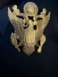 Brass Eagle  Military Hat Badge 1900's