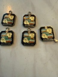 RARE~ Vintage Hawaii Enamel Vintage Charms, Approx 1/4'
