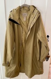 LL Bean Men's XXl Reg Hooded Rain Coat ORB 84