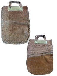Suede Fold Over Purse