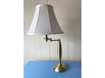 Vintage Solid Brass Goose Neck Table Lamp