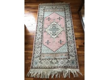 Vintage Wool Lapis Kusadasi Small Rug