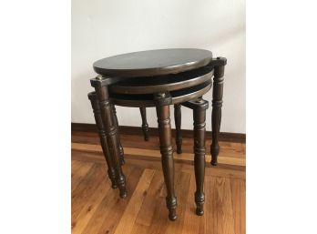 Three Nesting Round Tables