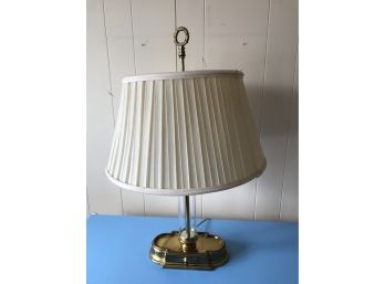 Metal With Glass Table Lamp