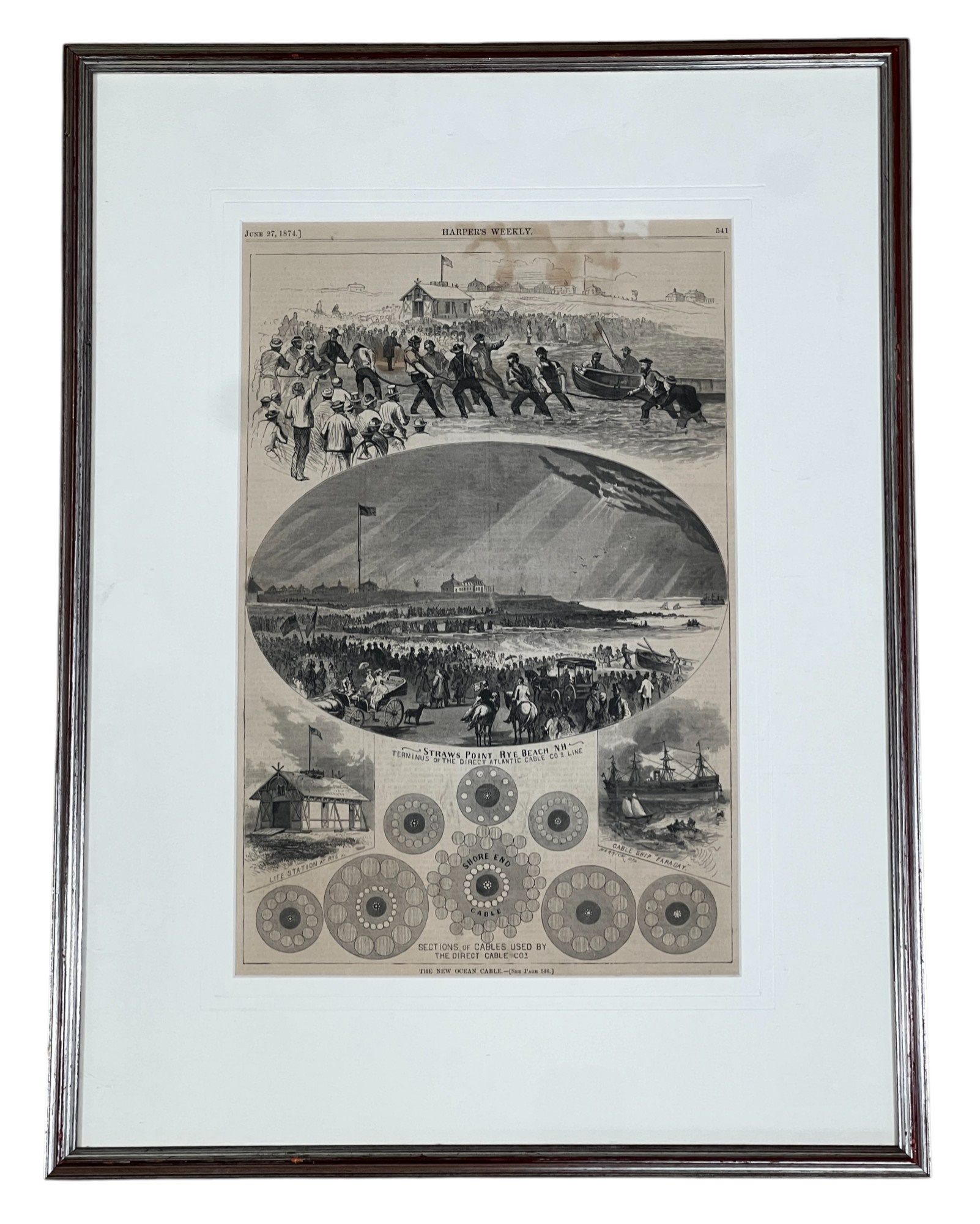 STRAW'S POINT RYE BEACH, NH OCEAN CABLE #57637 | Auctionninja.com