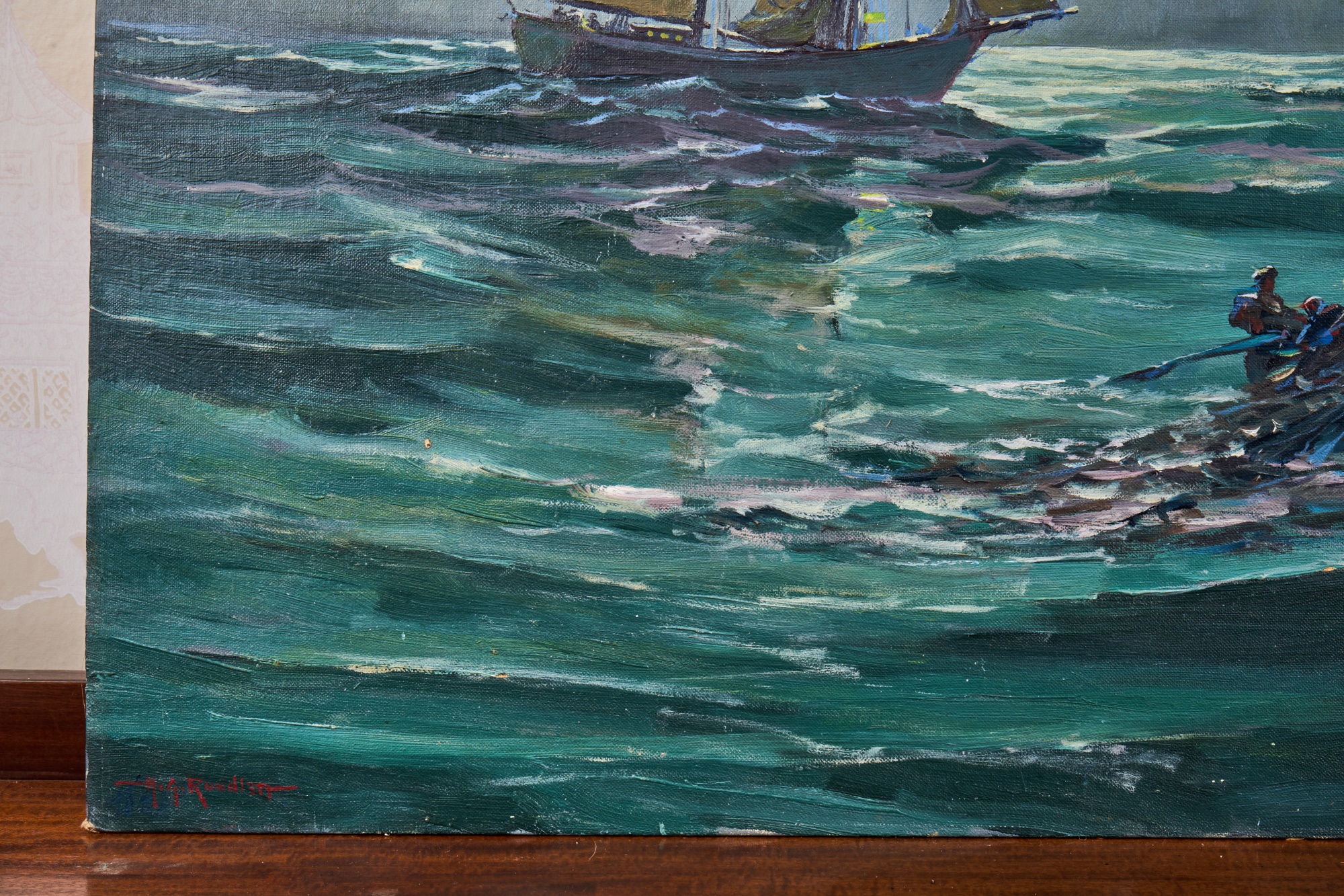 H.G. RUNDLETT (20th c) Gloucester Artist #62646 | Auctionninja.com