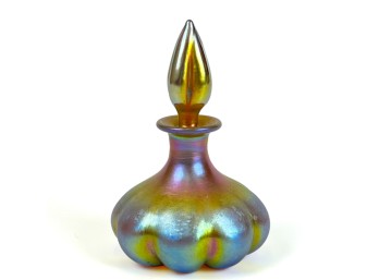 STEUBEN GOLD AURENE PERFUME BOTTLE