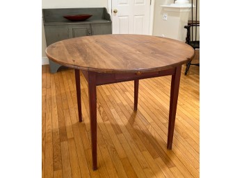 ROUND CONTEMPORARY COUNTRY PINE TAVERN TABLE