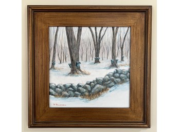RICH BOUDREAU, OIL on ARTIST BOARD