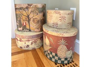 (4) DECORATIVE BOXES