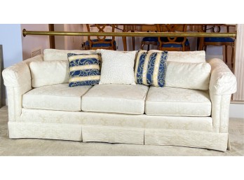 FINLEY UPHOLSTERED 'J. ROYAL' IVORY SOFA