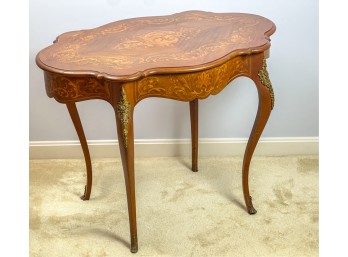 CUSTOM LOUIS XV MARQUETRY CENTER TABLE