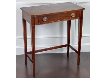 BRANDT FURNITURE MAHOGANY (1) DRAWER CONSOLE TABLE