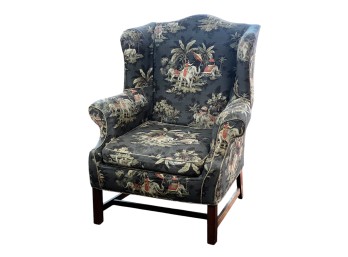 CHIPPENDALE STYLE MAHOGANY EASY CHAIR