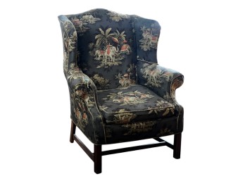 CHIPPENDALE STYLE MAHOGANY EASY CHAIR