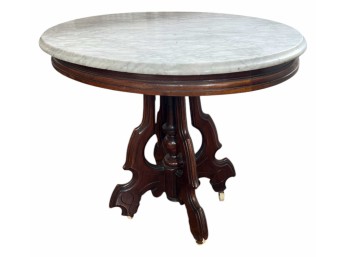 (19th c) RENAISSANCE REVIVAL WALNUT LAMP STAND