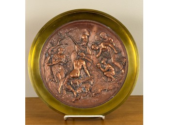 COPPER RELIEF 'ATHENA' PLAQUE