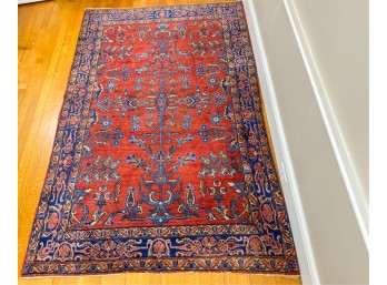 HANDWOVEN SAROUK ORIENTAL AREA RUG