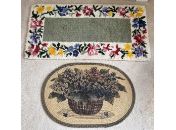 (2) MODERN AREA RUGS