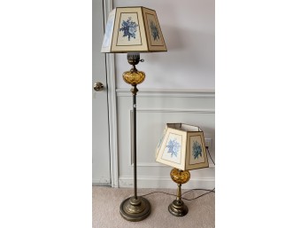 (2) MID-CENTURY LAMPS