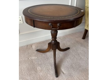 20th CENTURY DRUM TABLE